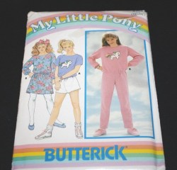 3353 GIRL PULLOVR TOP, BOTTOMS,MY LIL PONY TRANSFER PATTERN 7-10